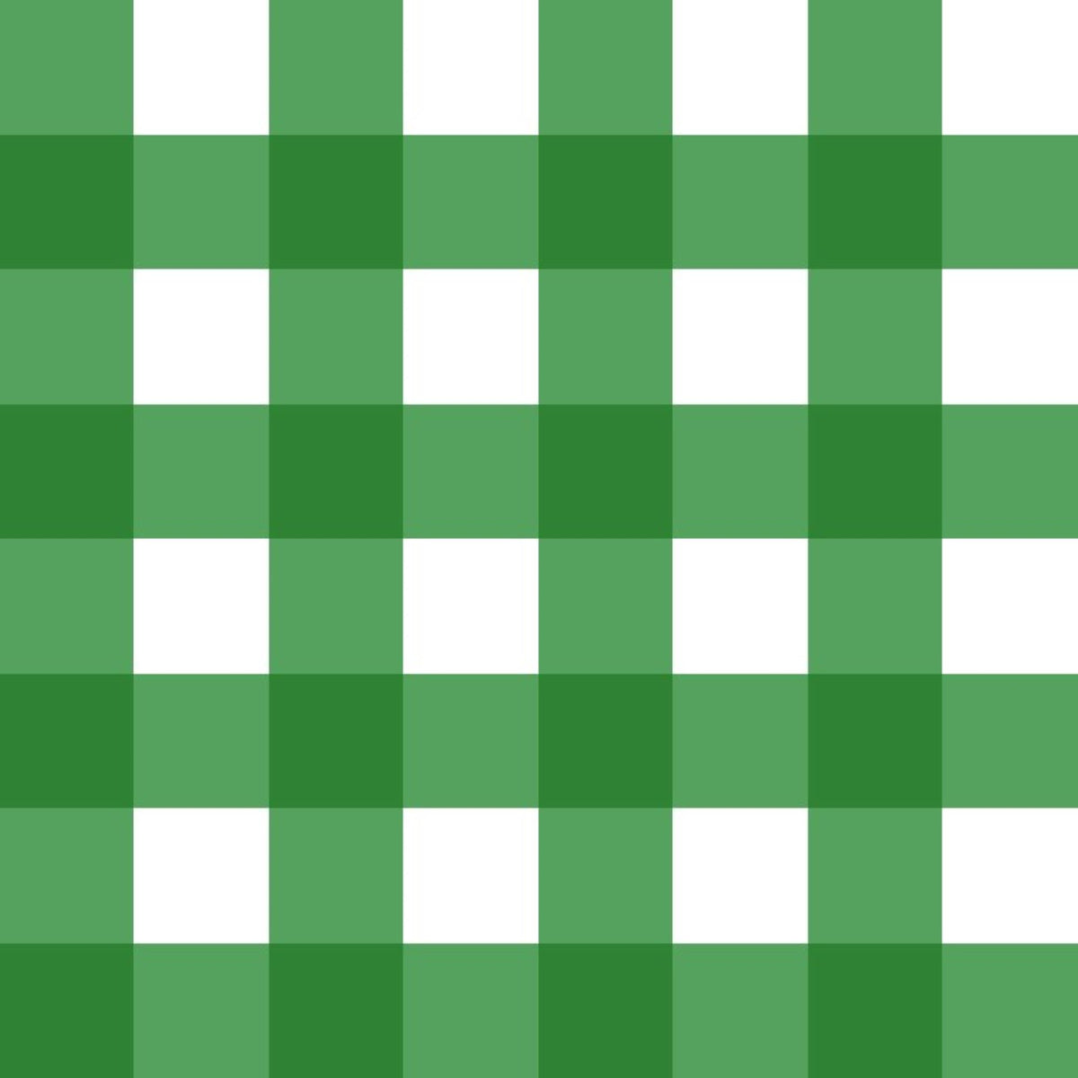 Gingham Design Fabric - Green